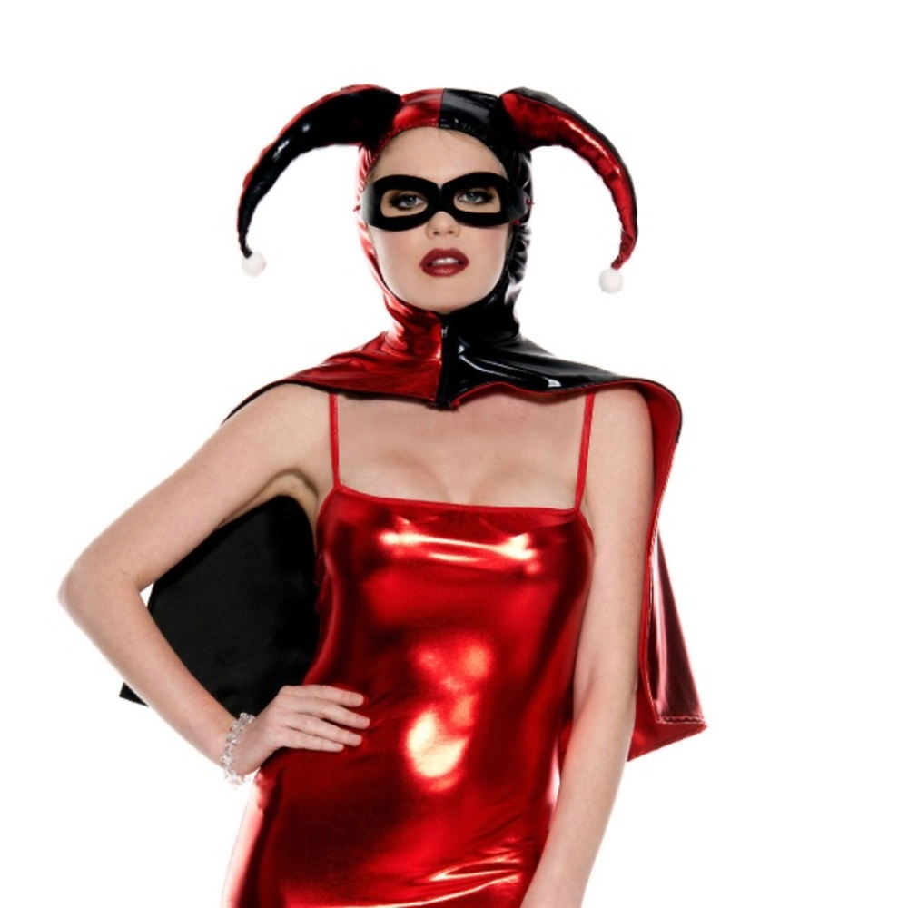 Music Legs Harlequin Jester Hood & Cape